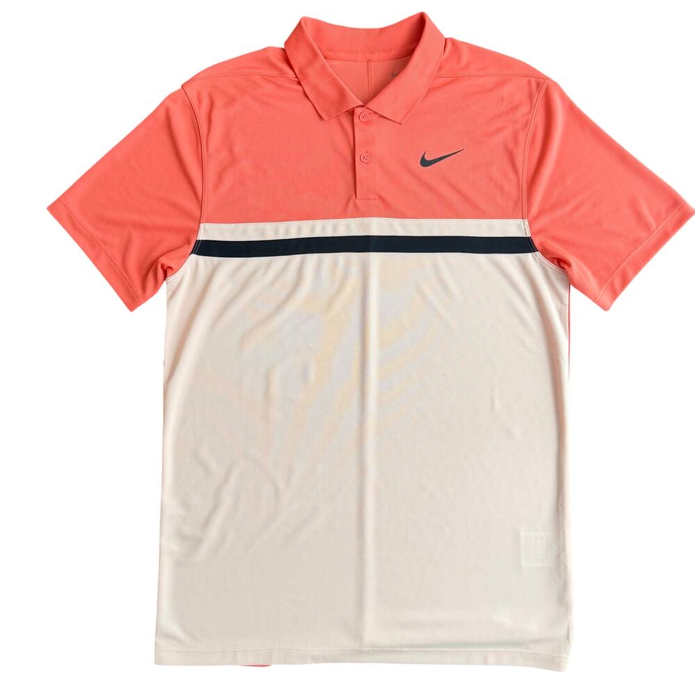 Nike Dri-FIT Golf Polo Shirt Men’s Size S Coral Athletic Performancece